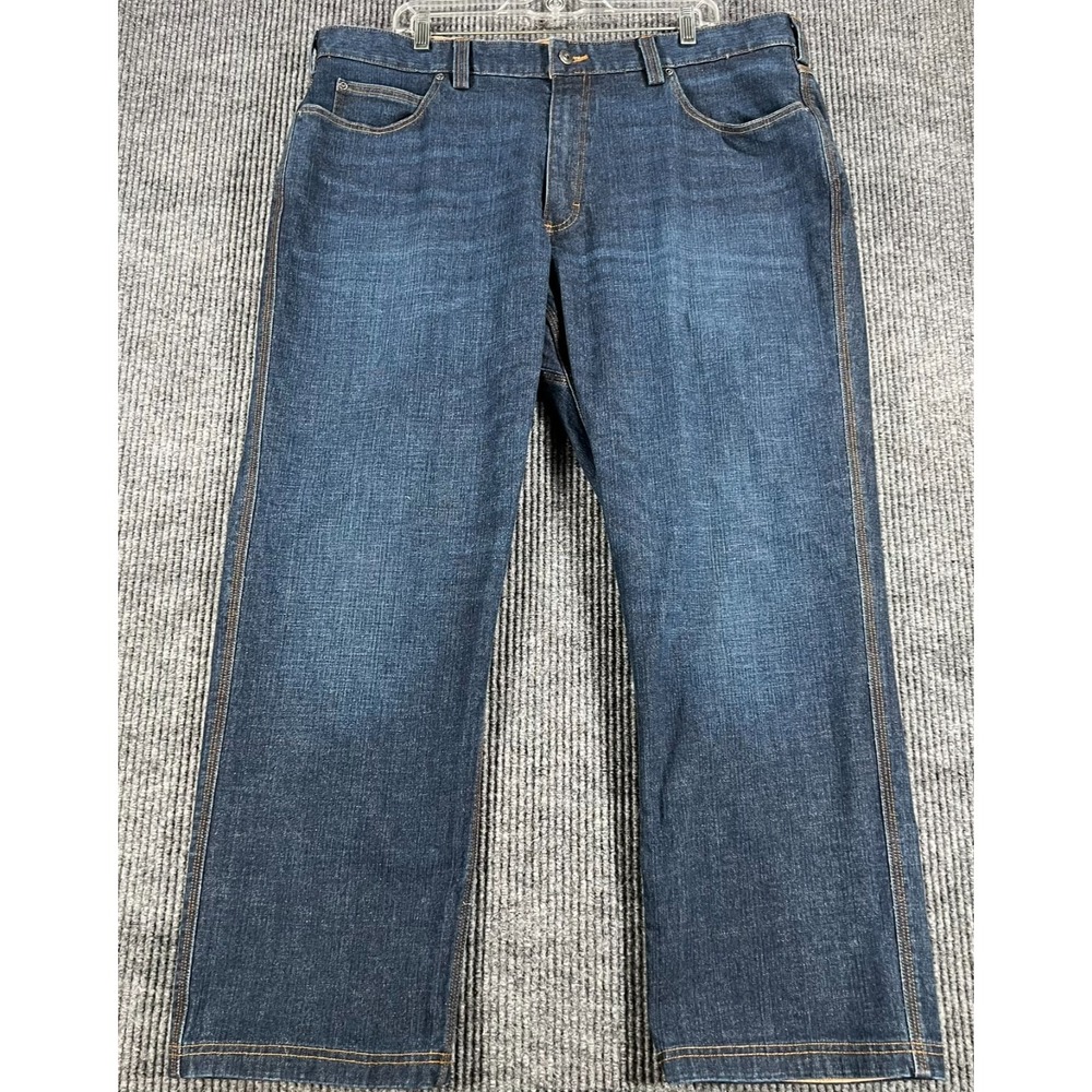 Duluth Trading Co. Jeans Mens 42x30 Relaxed Fit Blue Flex Ballroom Denim Work